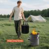 Portable Wood Burning Stove – Outdoor Camping & Backpacking Cooker-1