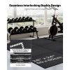 Interlocking EVA Foam Fitness Floor Tiles (24 Pack) | Gray Dots