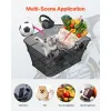 Bicycle Rear Basket with Waterproof Cover & Cargo Net – Heavy‑Duty Metal Wire Mesh Back Rack Basket