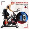 Stationary Exercise Bike 20LB Flywheel | Red & Black Indoor