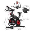 Stationary Exercise Bike 20LB Flywheel | Red & Black Indoor