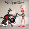 Stationary Exercise Bike 20LB Flywheel | Red & Black Indoor