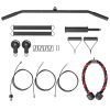 Red Weight Cable Pulley System – Home Gym LAT Pulldown & Bicep Curls