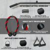 Red Weight Cable Pulley System – Home Gym LAT Pulldown & Bicep Curls