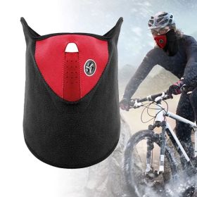 Red Winter Sports Half Face Mask – Windproof & Breathable Face Shield