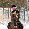 Red Winter Sports Half Face Mask – Windproof & Breathable Face Shield