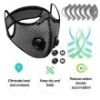 Reusable Sports Face Cover with Filters (2-Pack)