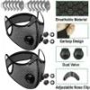Reusable Sports Face Cover with Filters (2-Pack)