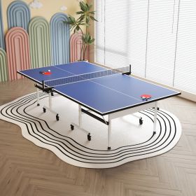 Foldable MDF Indoor Ping Pong Table with Quick-Clamp Net | Home Gym
