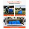 Portable Folding Bench, 8 Seat Foldable Soccer Bench with Side Pockets and Carrying Bag