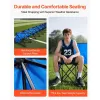 Portable Folding Bench, 8 Seat Foldable Soccer Bench with Side Pockets and Carrying Bag