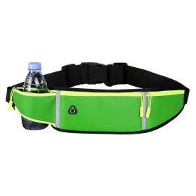 Seamless Outdoors Running Belt with Water Slot - Green