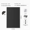 Exercise Mat – 8×5 ft Non Slip High Density Premium Yoga & Fitness Mat with Bag & Carry Strap