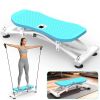 Indoor Sliding Ski Simulator Blue with Resistance Bands | Home Gym