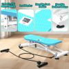 Indoor Sliding Ski Simulator Blue with Resistance Bands | Home Gym