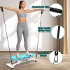 Indoor Sliding Ski Simulator Blue with Resistance Bands | Home Gym