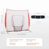 Portable 7x7 Baseball Training Net – Softball Hitting, Pitching & Fielding Net with Strike Zone Target and Carry Bag