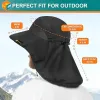 Wide Brim Sun Hat with Neck Flap – UPF50+ Sun Protection Hat for Hiking, Safari, Fishing & Beach
