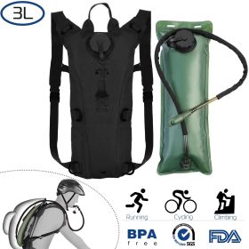 Tactical 3L Hydration Pack Backpack Black