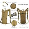 Tactical 3L Hydration Pack Backpack- Khaki