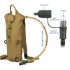 Tactical 3L Hydration Pack Backpack- Khaki