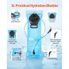 Hydration Backpack – 15L Insulated Pack with 3L TPU Water Bladder for Hiking, Running, Cycling & Camping