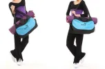 Lightweight Yoga Mat Tote – Durable Breathable Yoga Bag for Mats & Accessories, Purple