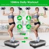 Vibration Exercise Machine with Resistance Bands & Remote – Fat Burner