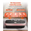 Vibration Plate Exercise Machine – Whole Body Shaker with Magnetic Acupoints, Lymphatic Drainage & Weight Loss, Pink + Resistance Bands