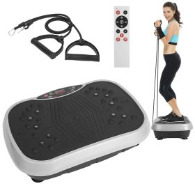 Vibration Plate Exercise Machine with Bands & Remote Control