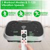 Vibration Plate Exercise Machine with Bands & Remote Control