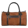 Hardy Brown Duffel Bag – Upcycled Genuine Leather, Sustainable Travel in Timeless Style