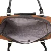 Hardy Brown Duffel Bag – Upcycled Genuine Leather, Sustainable Travel in Timeless Style