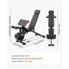 800lbs Adjustable Weight Bench with Leg Extension & Preacher Pad