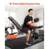 VEVOR 800lbs Adjustable Weight Bench Press with Leg Extension & Preacher Pad – Full Body Workout Sit Up Bench for Home Gym Strength Training