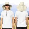 UPF 50+ Wide Brim Sun Hat with Neck Flap (Beige) | Outdoor & Safari
