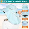 UPF 50+ Wide Brim Sun Hat with Neck Flap (Light Blue) | Beach & Hike