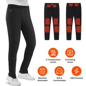 Unisex Winter Heated Pants Size SM - 12 Zone 5V USB Trousers