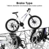 24" Mountain Bike for Teenagers, Girls & Women – Shimano 21 Speeds, Dual Disc Brakes, 100mm Suspension – White/Pink