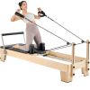 Wooden Pilates Reformer Machine with Sitting Box | 400 LBS