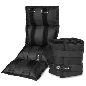 Ankle Weights 5 lb, Set of 2, Black