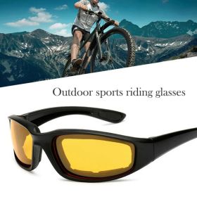 Yellow Motorcycle & Cycling Glasses – Wind Resistant Sports Goggles