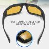 Yellow Motorcycle & Cycling Glasses – Wind Resistant Sports Goggles