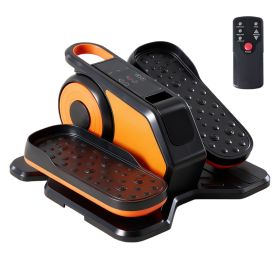Compact Under Desk Elliptical – Quiet Mini Pedal Exerciser with LED Display (Option: Orange)