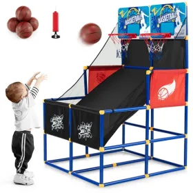 Dual Shot Kids Basketball Arcade Game – 2 Hoops & 4 Balls (Ages 3+) (Option: Defaulttitle)