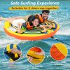 1 or 2 Person Inflatable Towable Tube for Boating (63"x59" - 340 lbs)