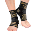 1 Pair Copper Ankle Support Sleeves – Unisex Arch & Heel Stabilization
