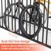 10 Bike Heavy Duty Outdoor Rack – Double Sided Steel Storage Stand
