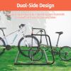 10 Bike Heavy Duty Outdoor Rack – Double Sided Steel Storage Stand