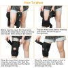 Adjustable Open Patella Sport Knee Brace – Compression Wrap for Pain Relief